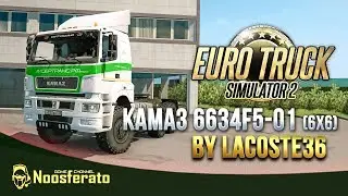 🚛 Обзор мода КамАЗ 6634F5-01(6х6) от Lacoste36 для Euro Truck Simulator 2 1.35
