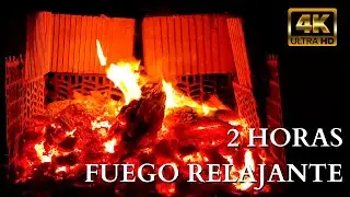 🎧ASMR🎧I🔥 2 horas de SONIDO de FUEGO🔥I RELAX I SONIDO relajante CHIMENEA I 4K I FULL HD I MEDITACIÓN