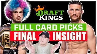 DRAFTKINGS: UFC 306: O'Malley vs. Dvalishvili FULL CARD Predictions
