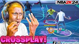 First CROSSPLAY Game On NBA 2K24 and This Happened… (Comp Game)