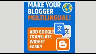 How to install Google Translate Widget in Blogger in 2025