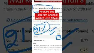 Piotex Industries SME IPO - 1st Day Subscription Status + GMP 
