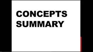 Concept summary