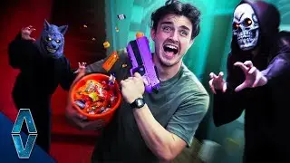 NERF Haunted House Escape Challenge!