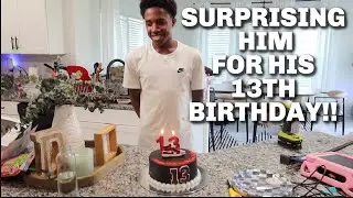 SURPRISING HIM FOR HIS 13TH BIRTHDAY!!