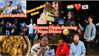 My Korean family enjoying Christmas 2023. Ngasidi ei Nupa Naga Dance touhalle😀🇮🇳❤️🇰🇷