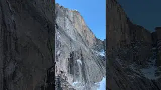 Ascending a 1000 foot snow Couloir on our Alpine Winter Ascent of Longs Peak, CO #alpineclimbing