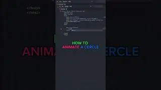 How to animate a cercle | Html Css