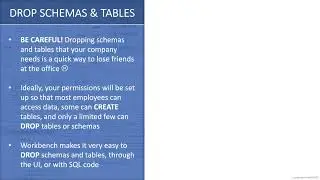 MySQL Database Administration - SQL Database for Beginners - Dropping Schemas And Tables