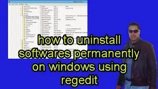 how to uninstall softwares permanently on windows using regedit