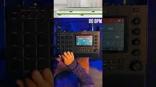 1/16 играем одной рукой! Три скорости 40/60/80 bpm / akai mpc live / finger drumming / beatmaking