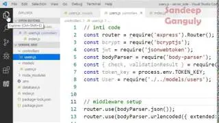 MEAN Stack Project TaskMan REST API - 08 - New User Registration Controller And Form Data Validation
