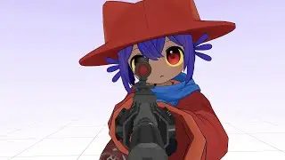 Niko wielding an AR-15
