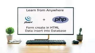 HTML Form Create | insert data into database from frontend using API | PHP | jQuery | AJAX Part-1