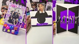 Diy Easy Bts Craft | Bts Papercraft | Bts Room Decor 💜💜💜💜