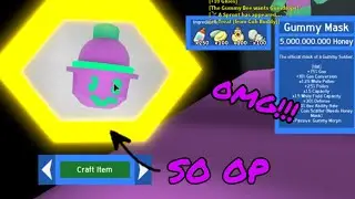 Buying Gummy Mask in Bee Swarm Simulator