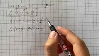 Find dy / dx by implicit differentiation. \sin x+2\cos 2y=1 | Plainmath