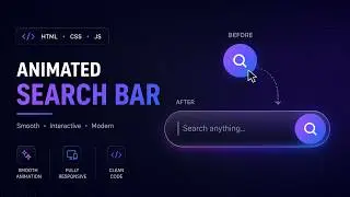 Premium Search Bar UI Using HTML CSS JS