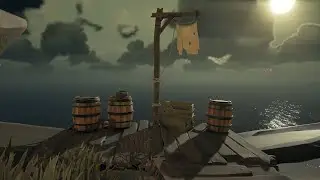White flag up high. The Crooked Masts