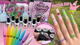 Patrick Star Character Nails NON DOMINANT HAND | NailzByDev Gel Polish + Trippy Gel Collection Haul
