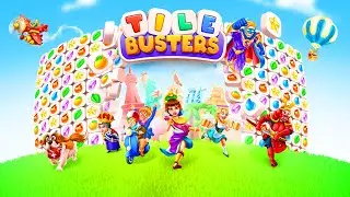 Tile Busters Gameplay | iOS, Android, Puzzle Game