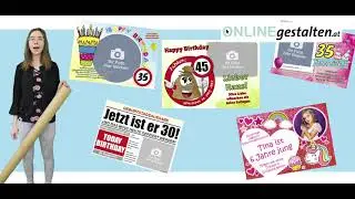 Geburtstagsbanner online gestalten