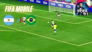 FIFA Mobile Argentina vs Brazil Semi Final | FIFA Mobile Gameplay #6 | GamingFy Studio