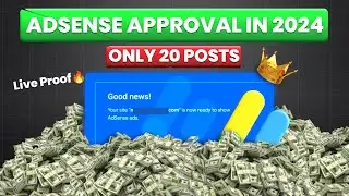 Live Proof 🔥 Google Adsense Approval 2024 | Google Adsense Approval Trick