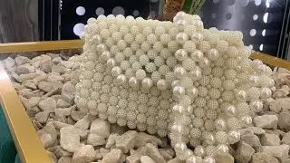 Сумка из бусин Шамбала(ежевика)🤍 