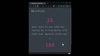 154 wpm 100% accuracy 30 sec Monkeytype | 