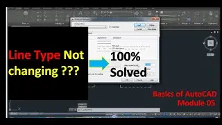 'Line Type (Dot line) Not changing' problem solved in autocad