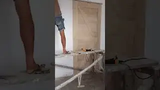 wood sliding door #wooddoor #carpenter #woodwork #doorway