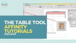 Affinity Publisher - Using the Table Tool and Options