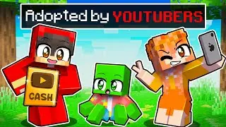 Adopted by YOUTUBER FAMILY in Minecraft!