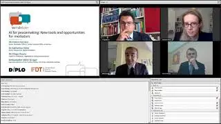 [WebDebate #30] AI for Peacemaking: new tools and opportunities for mediators (2019)