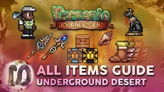 ALL UNDERGROUND DESERT ITEMS in Terraria 1.4 Journey's End. Full Guide, New Desert Chests Terraria.