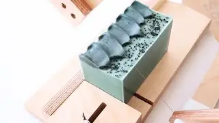 Making Cold Process Soap at Home • Black Sea Soap #soapmaking #soapcutting #soapasmr