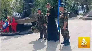 Полевой храм на СВО | Проводили отца Николая #сво #фронт #помощь  #православие #вера #искражизни