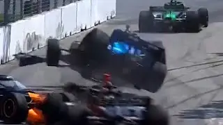 2024 Pietro Fittipaldi airborne crash @ Toronto