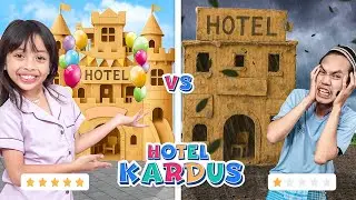 LEIKA AND GIANT CARDBOARD HOTEL😍 FUNNY KIDS NASTYA CHALLENGE