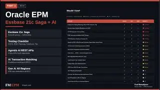 Oracle EPM 26.04 - Part 1: Essbase 21c Saga + AI | What Happened & What You Need to Test
