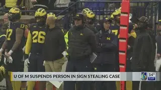 U-M Suspends Person in Sign-Stealing Case