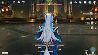 C0 LvL 90 Neuvillette Vs Childe Boss Fight || Genshin Impact