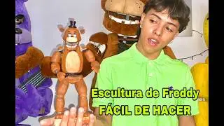 COMO hacer ESCULTURA de FREDDY FNAF #fivenightsatfreddys #youtube
