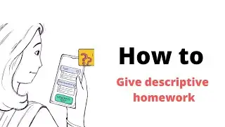 How to give descriptive or subjective HW on The Homework App