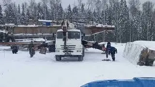 Перевозка буровой на новый куст.