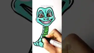 Как нарисовать прикольную змейку 