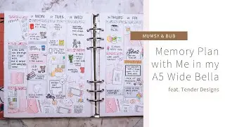 Memory Plan with Me - A5 Wide Bella - Mumsy & Bub feat. Tender Designs