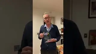 Bill Dare accepts Dead Ringers Comedy.co.uk Award 2021