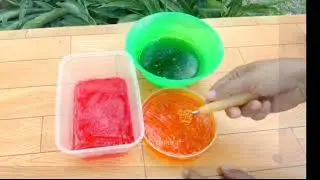 Es jelly serut pelangi untuk sajian menu buka puasa